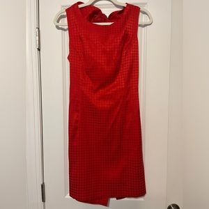 Beautiful Bow Dress! Color Red/Orange